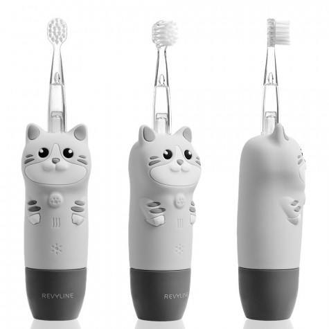 Электрическая звуковая зубная щётка Revyline RL 025 Baby Kitty, Grey
